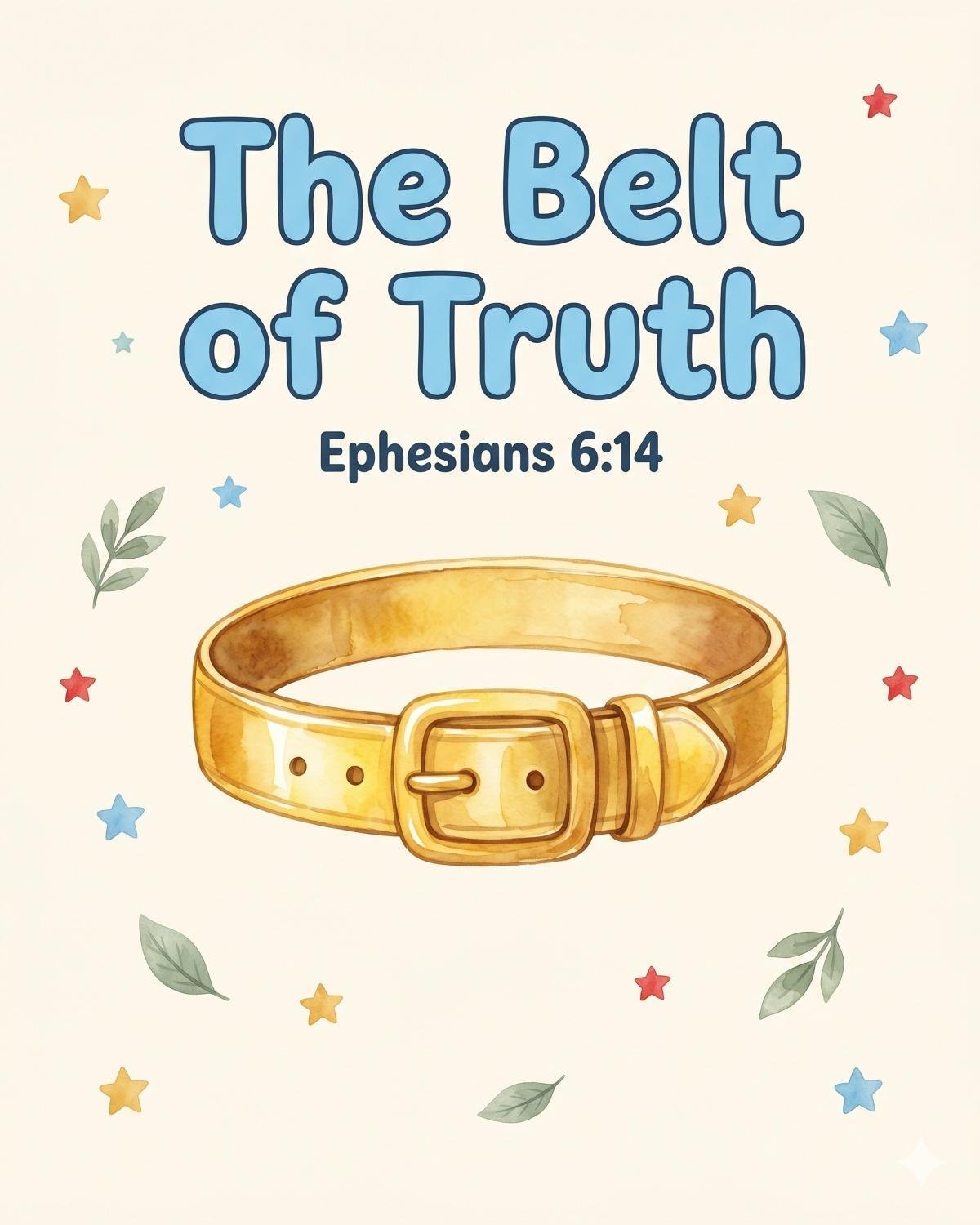 Armor of God Kids Wall Art, Christian Nursery Prints, Ephesians 6 Watercolor (Instant Download) — image 3