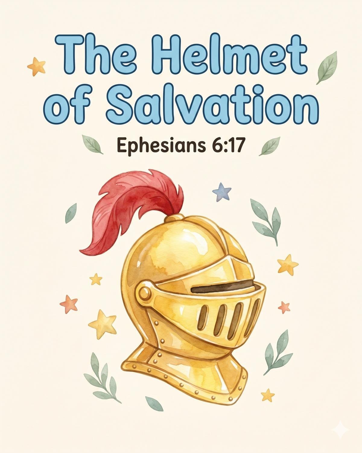 Armor of God Kids Wall Art, Christian Nursery Prints, Ephesians 6 Watercolor (Instant Download) — image 7