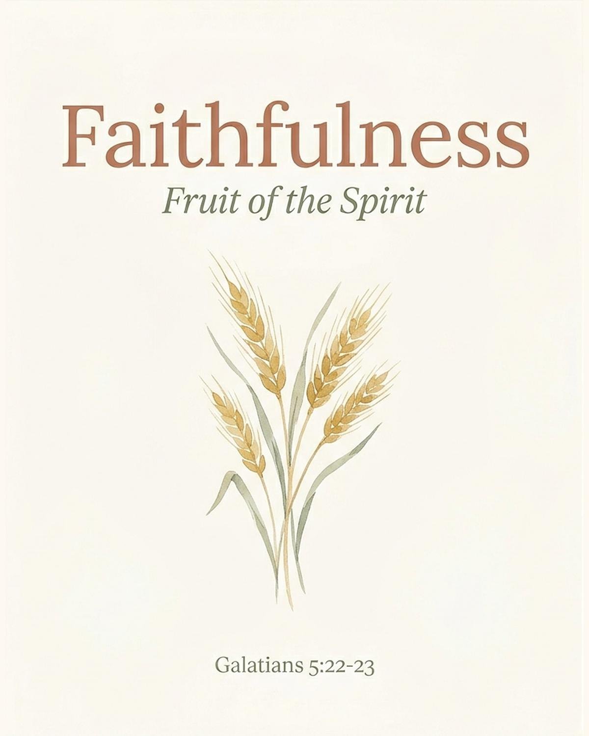 Fruits of the Spirit Wall Art Set, Christian Watercolor Scripture Prints (Instant Download) — image 8