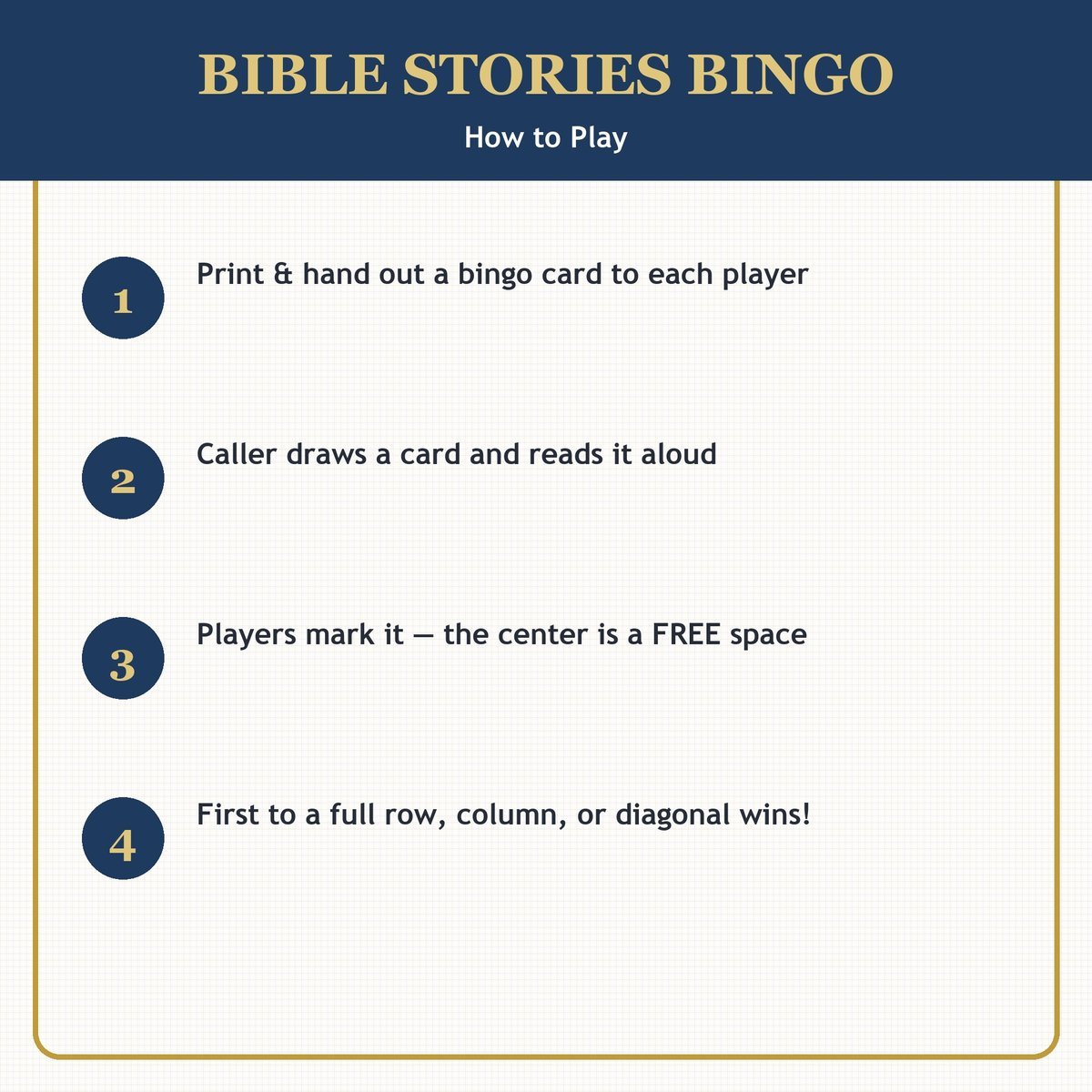 Bible Stories Bingo, 60 Printable Bible Bingo Cards, Sunday School Game, Bible Activity for Kids, Christian Game, VBS & Kids Church Game — image 3