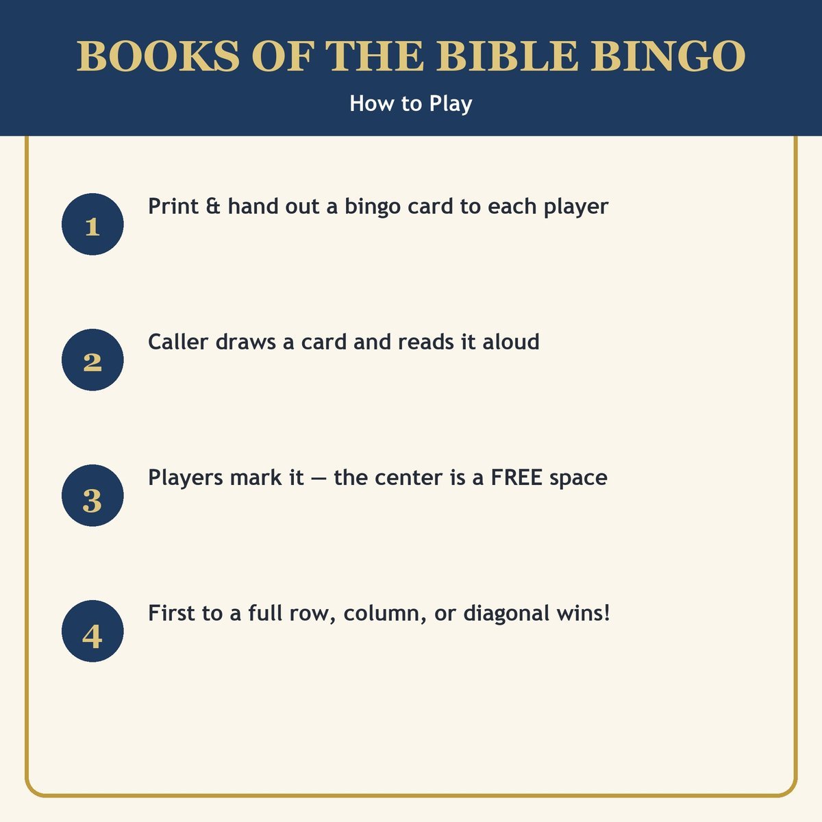Books of the Bible Bingo, 60 Cards, 66 Books Bible Game, Sunday School, Bible Activity for Kids, Christian Homeschool, VBS Church Game — image 3