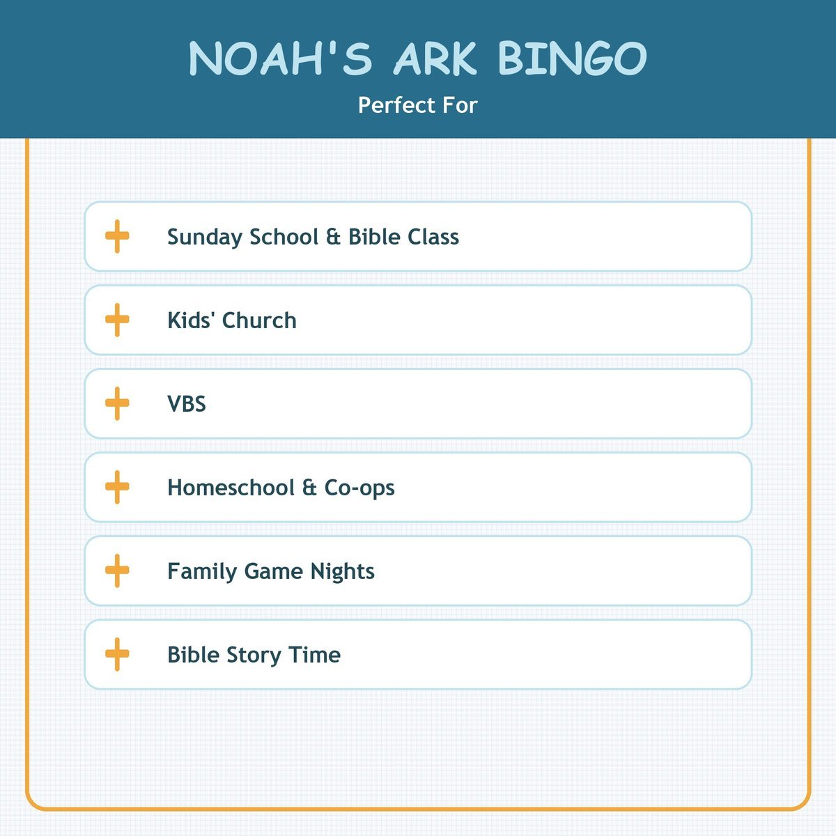 Noah's Ark Bingo, 60 Printable Bible Cards, Sunday School Game, Bible Activity for Kids, VBS Game, Christian Animal Bingo, Kids Church Game — image 5