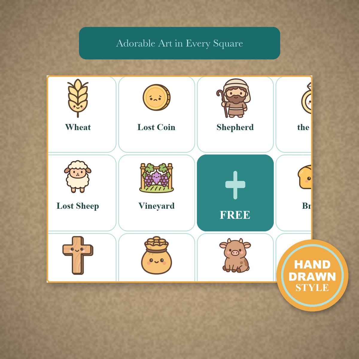 Parables of Jesus Bingo, 60 Printable Christian Cards, Bible Parable Game, Sunday School Activity, Kids Bible Game, Scripture Study — image 8