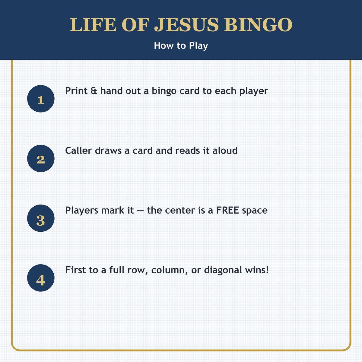 Life of Jesus Bingo, 60 Printable Christian Cards, Bible Story Game, Sunday School Activity, Kids Bible Game, Christmas Easter Lesson — image 3