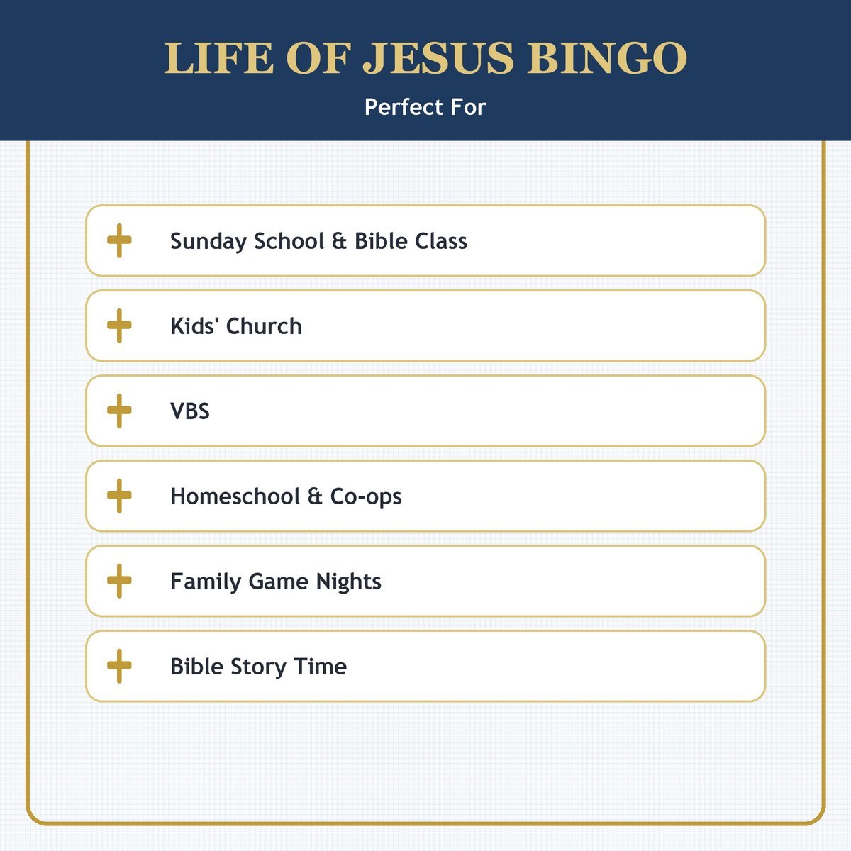 Life of Jesus Bingo, 60 Printable Christian Cards, Bible Story Game, Sunday School Activity, Kids Bible Game, Christmas Easter Lesson — image 5