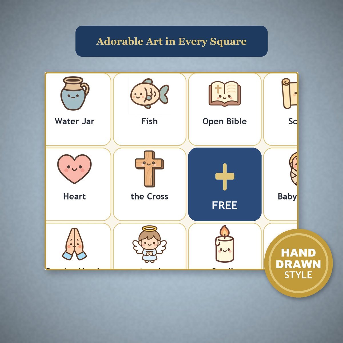 Life of Jesus Bingo, 60 Printable Christian Cards, Bible Story Game, Sunday School Activity, Kids Bible Game, Christmas Easter Lesson — image 8