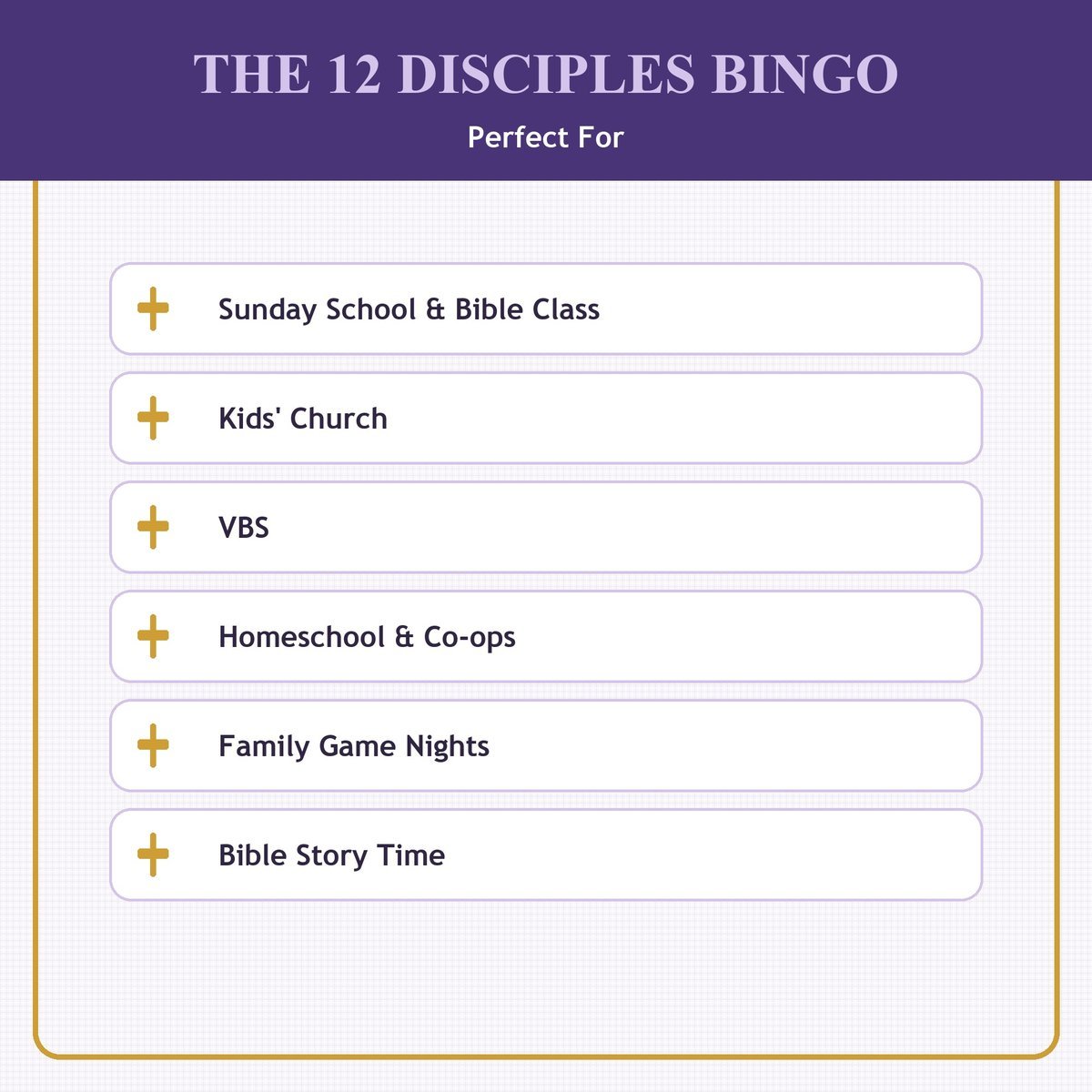The 12 Disciples Bingo, 60 Printable Christian Cards, Bible Apostles Game, Sunday School Activity, Kids Bible Game, Scripture Study — image 5