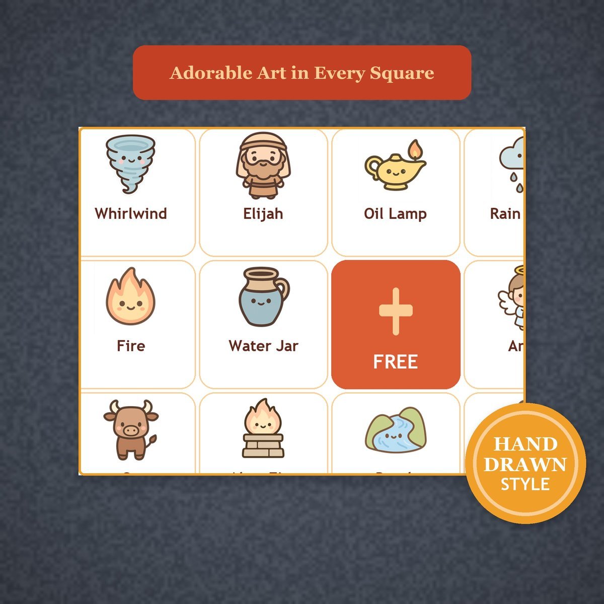 Elijah the Prophet Bingo, 60 Printable Christian Cards, Bible Story Game, Sunday School Activity, Kids Bible Game, Scripture Study — image 8