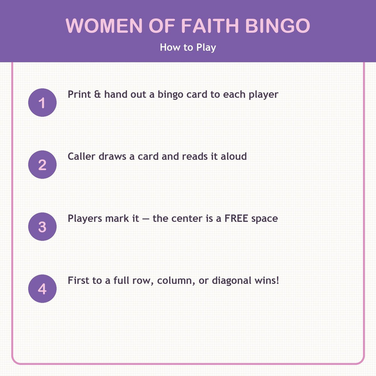 Ladies Bible Study Bingo, 60 Printable Bingo Cards, Christian Ladies Bible Study Game, Sunday School & Church Activity, Instant Download — image 3