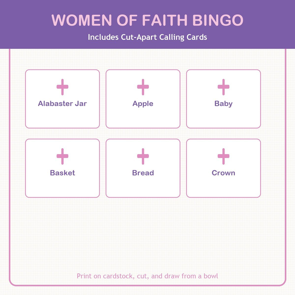Ladies Bible Study Bingo, 60 Printable Bingo Cards, Christian Ladies Bible Study Game, Sunday School & Church Activity, Instant Download — image 7