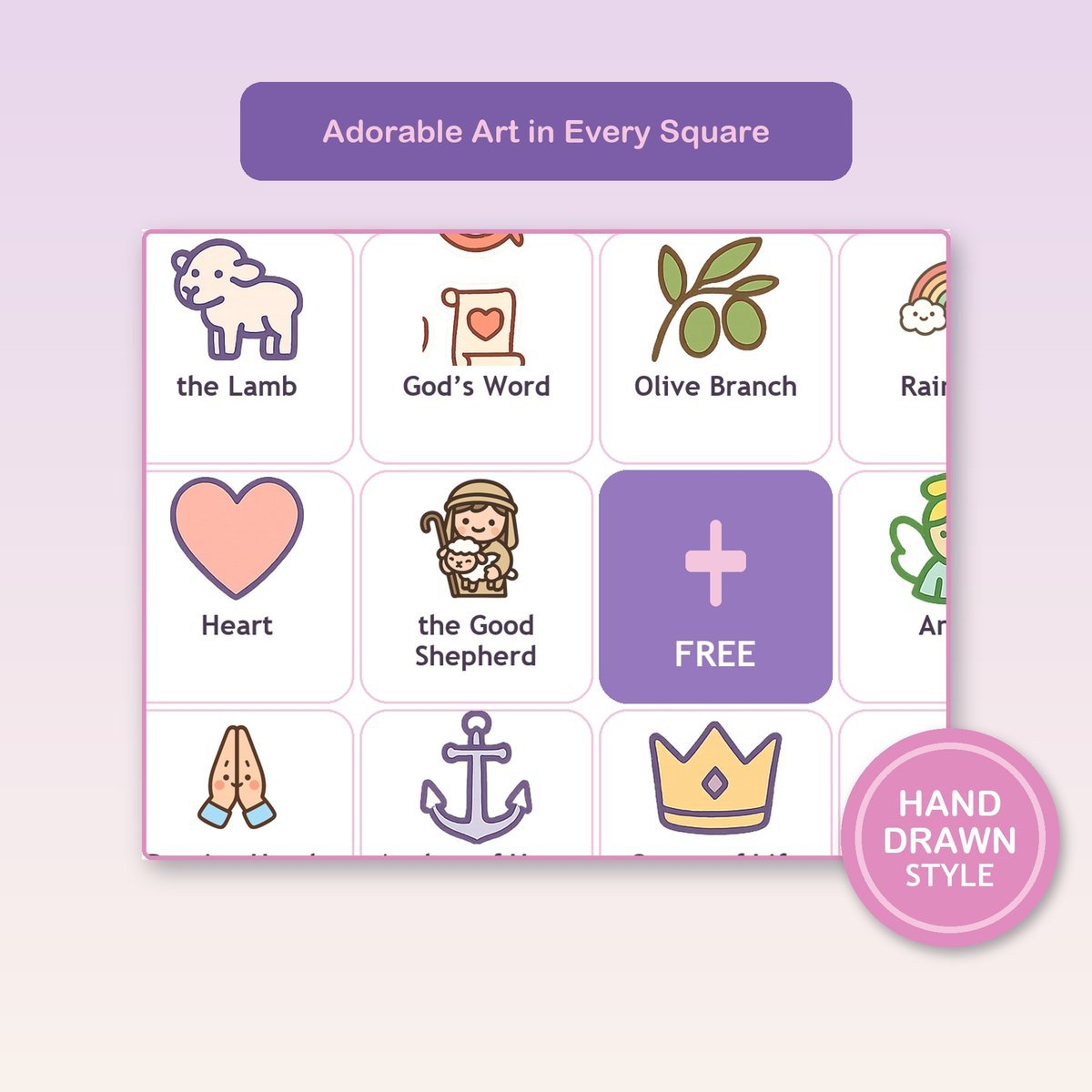 God's Promises Bingo, 60 Printable Christian Cards, Bible Promise Game, Scripture Memory, Sunday School, Ladies Bible Study — image 8