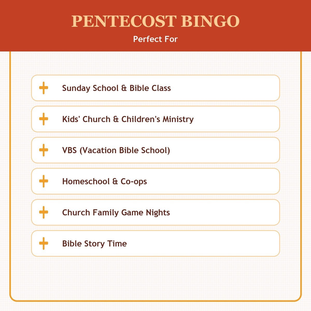 Pentecost Bingo, 60 Printable Christian Cards, Holy Spirit Bible Game, Sunday School Activity, Kids Bible Game, Acts 2 — image 5