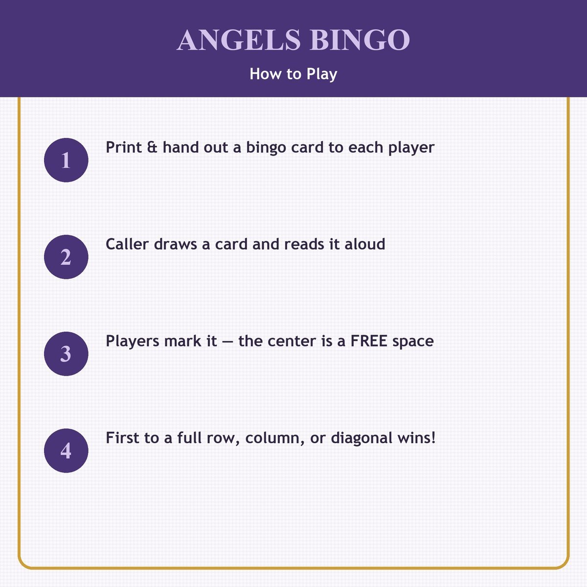 Angels Bingo, 60 Printable Christian Cards, Bible Angels Game, Sunday School Activity, Kids Bible Game, Heavenly Hosts — image 3