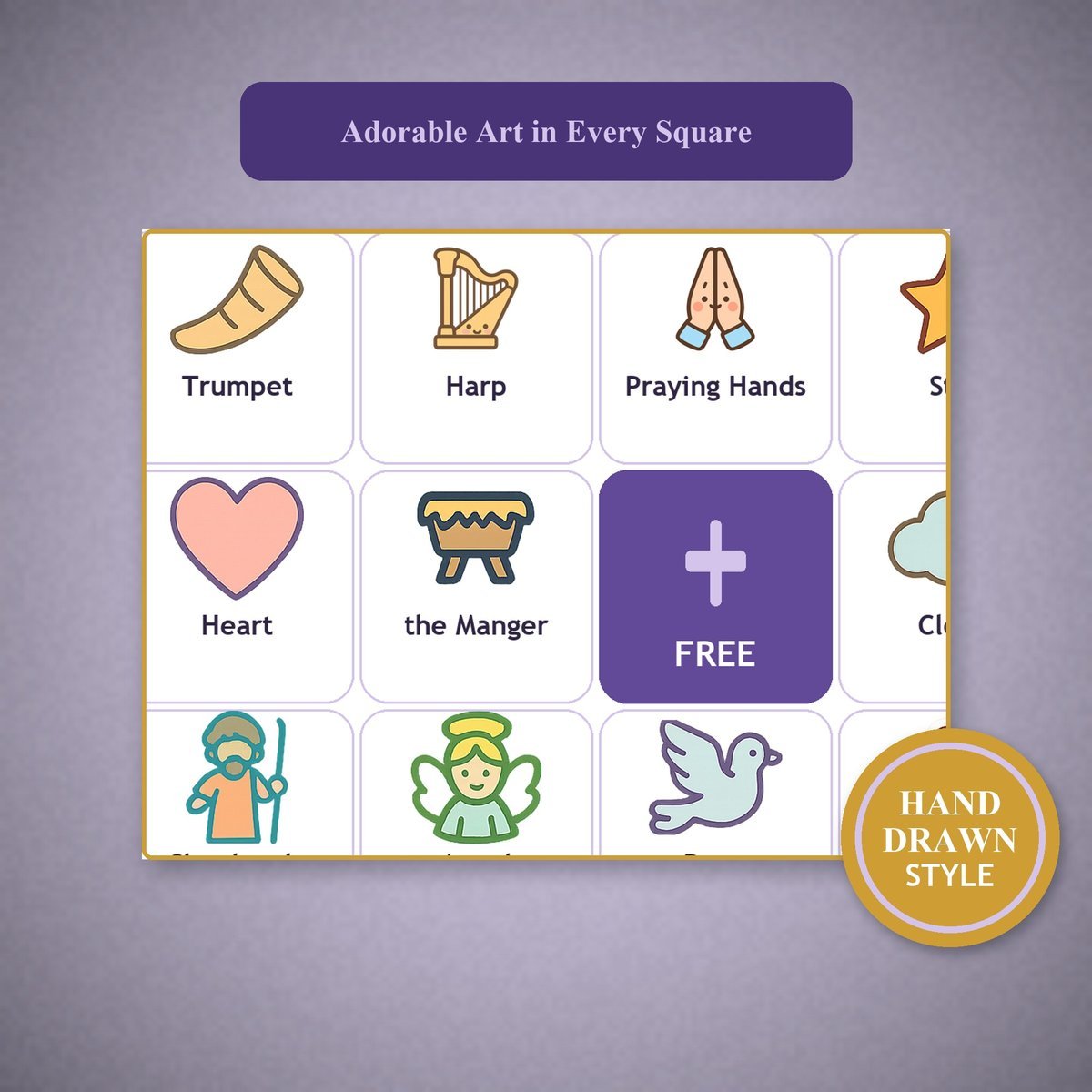 Angels Bingo, 60 Printable Christian Cards, Bible Angels Game, Sunday School Activity, Kids Bible Game, Heavenly Hosts — image 8