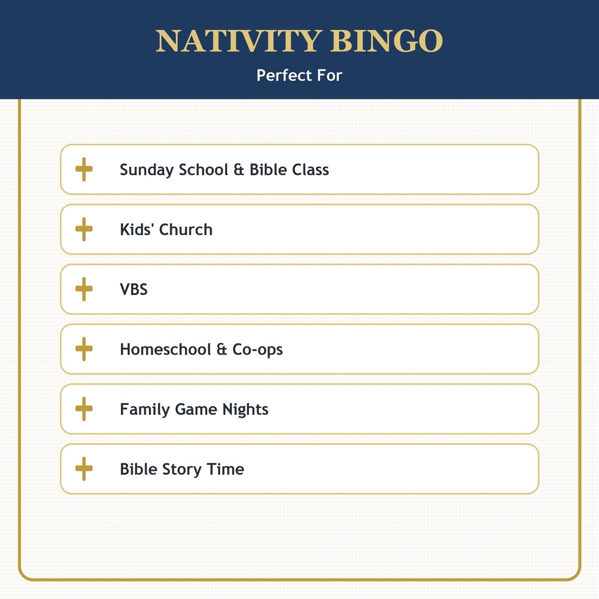 Nativity Bingo, 60 Printable Christmas Cards, Sunday School Christmas Game, Bible Activity for Kids, Church Christmas Game, Advent Kids Game — image 5