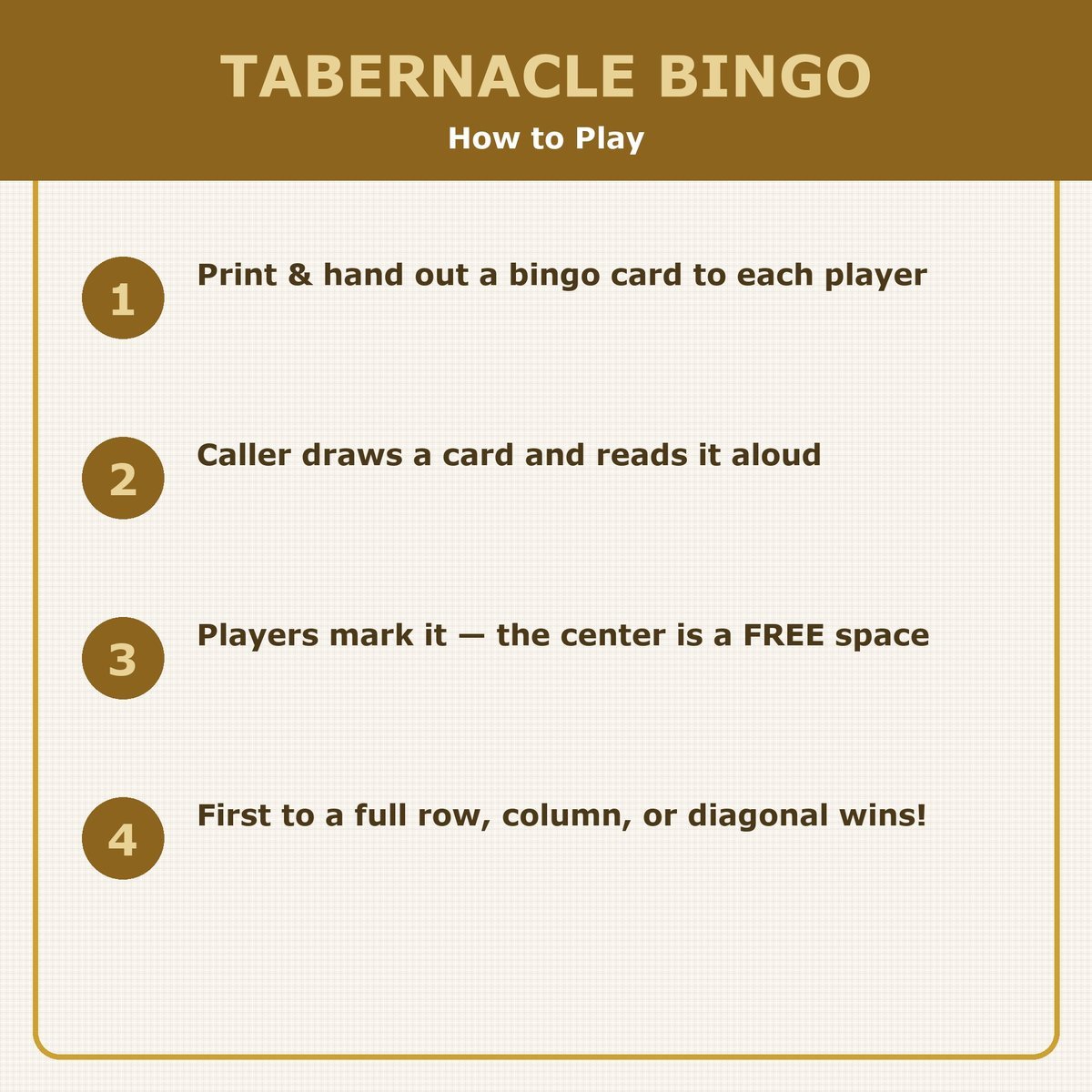 Tabernacle Bingo, 60 Printable Christian Cards, Bible Tabernacle Game, Sunday School Activity, Kids Bible Game, Old Testament — image 3