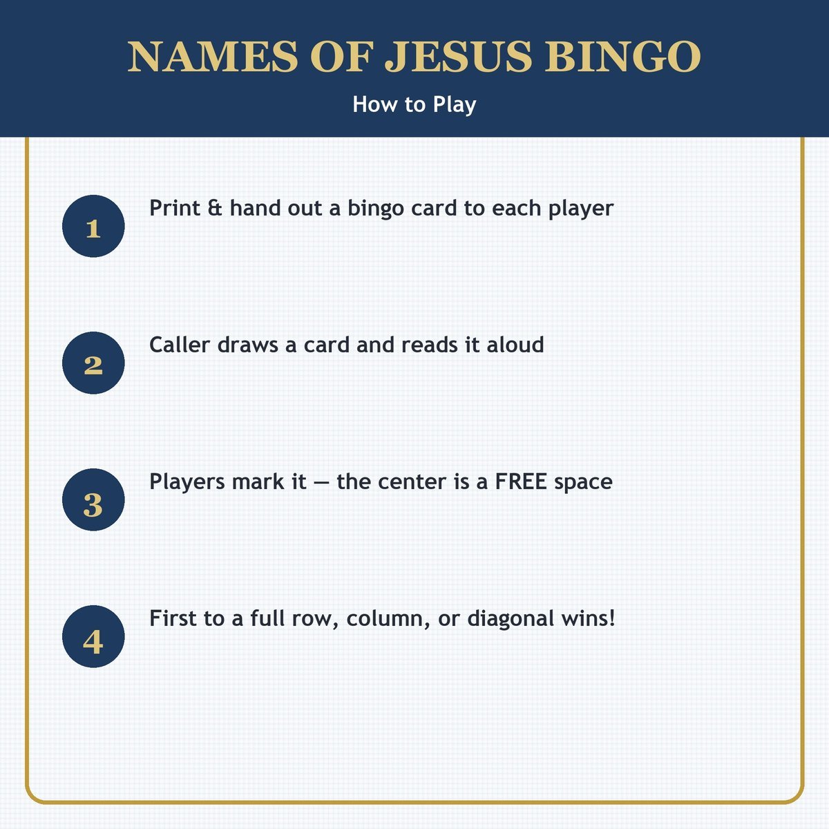 Names of Jesus Bingo, 60 Printable Christian Cards, Names of Christ Game, Sunday School Activity, Kids Bible Game, Scripture — image 3
