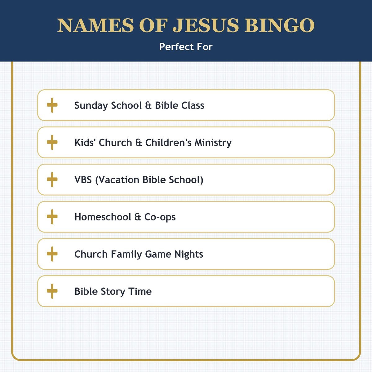 Names of Jesus Bingo, 60 Printable Christian Cards, Names of Christ Game, Sunday School Activity, Kids Bible Game, Scripture — image 5