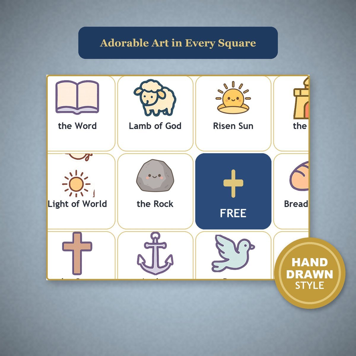 Names of Jesus Bingo, 60 Printable Christian Cards, Names of Christ Game, Sunday School Activity, Kids Bible Game, Scripture — image 8