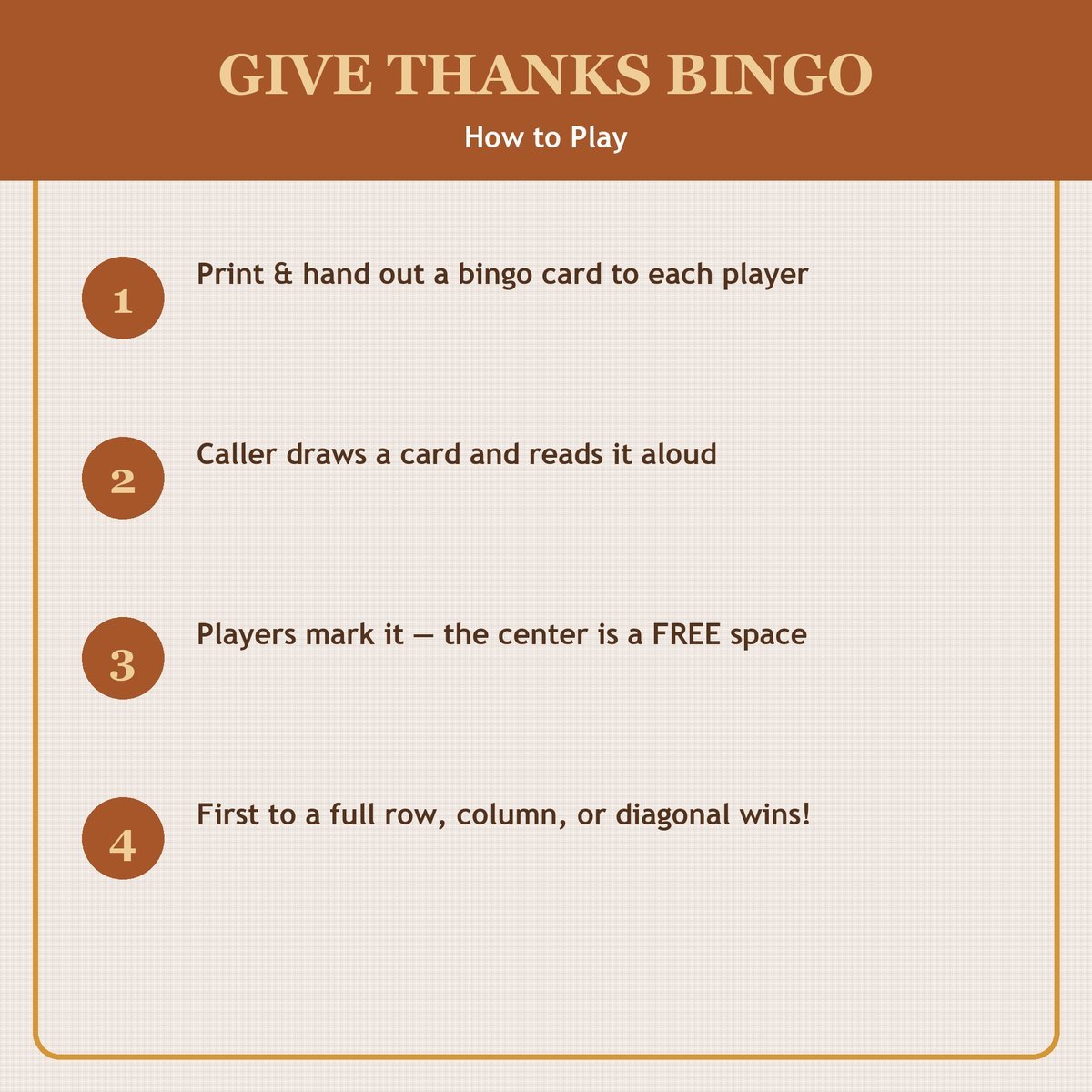 Give Thanks Bingo, 60 Printable Bingo Cards, Thanksgiving Bingo, Thanksgiving Game, Christian Give Thanks Game, Instant Download — image 3