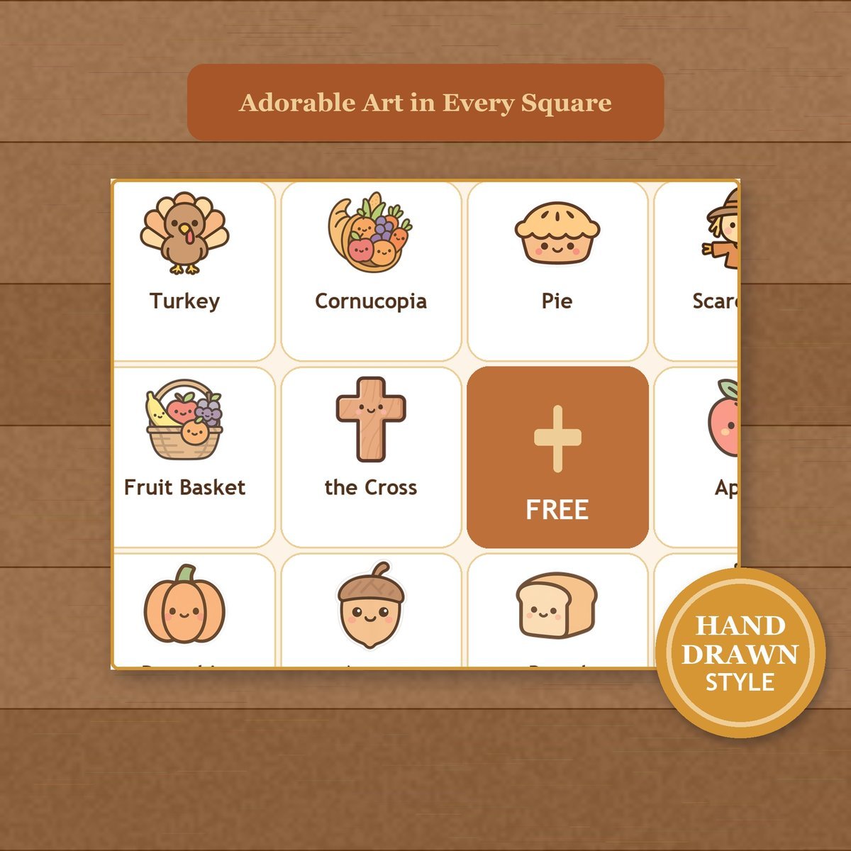 Give Thanks Bingo, 60 Printable Bingo Cards, Thanksgiving Bingo, Thanksgiving Game, Christian Give Thanks Game, Instant Download — image 8