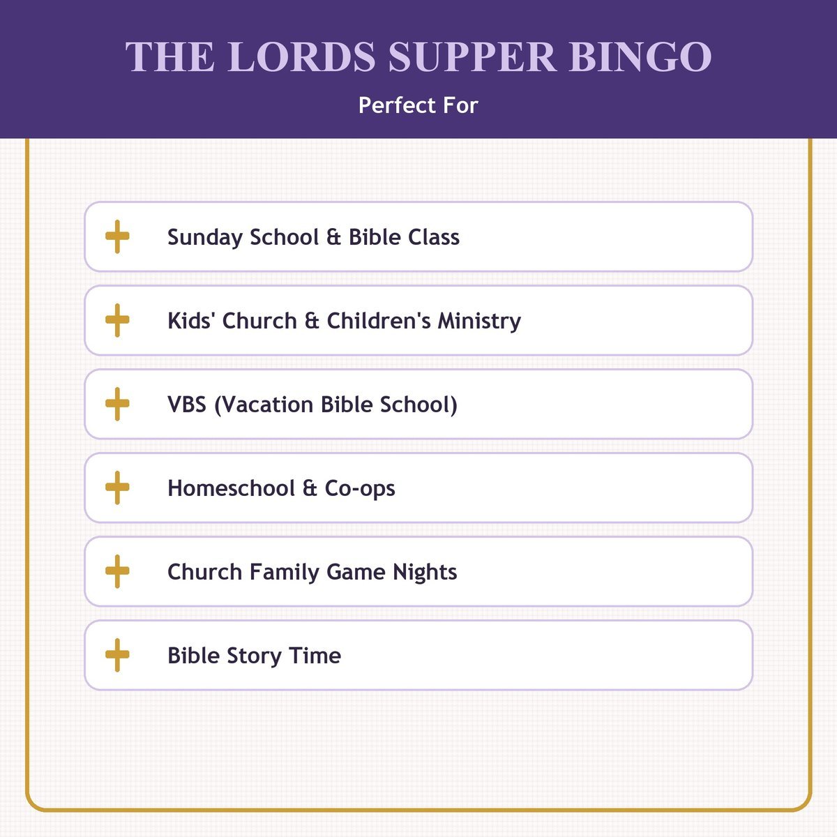 The Lord's Supper Bingo, 60 Printable Christian Cards, Communion Game, Sunday School Activity, Kids Bible Game, Bible Activity — image 5