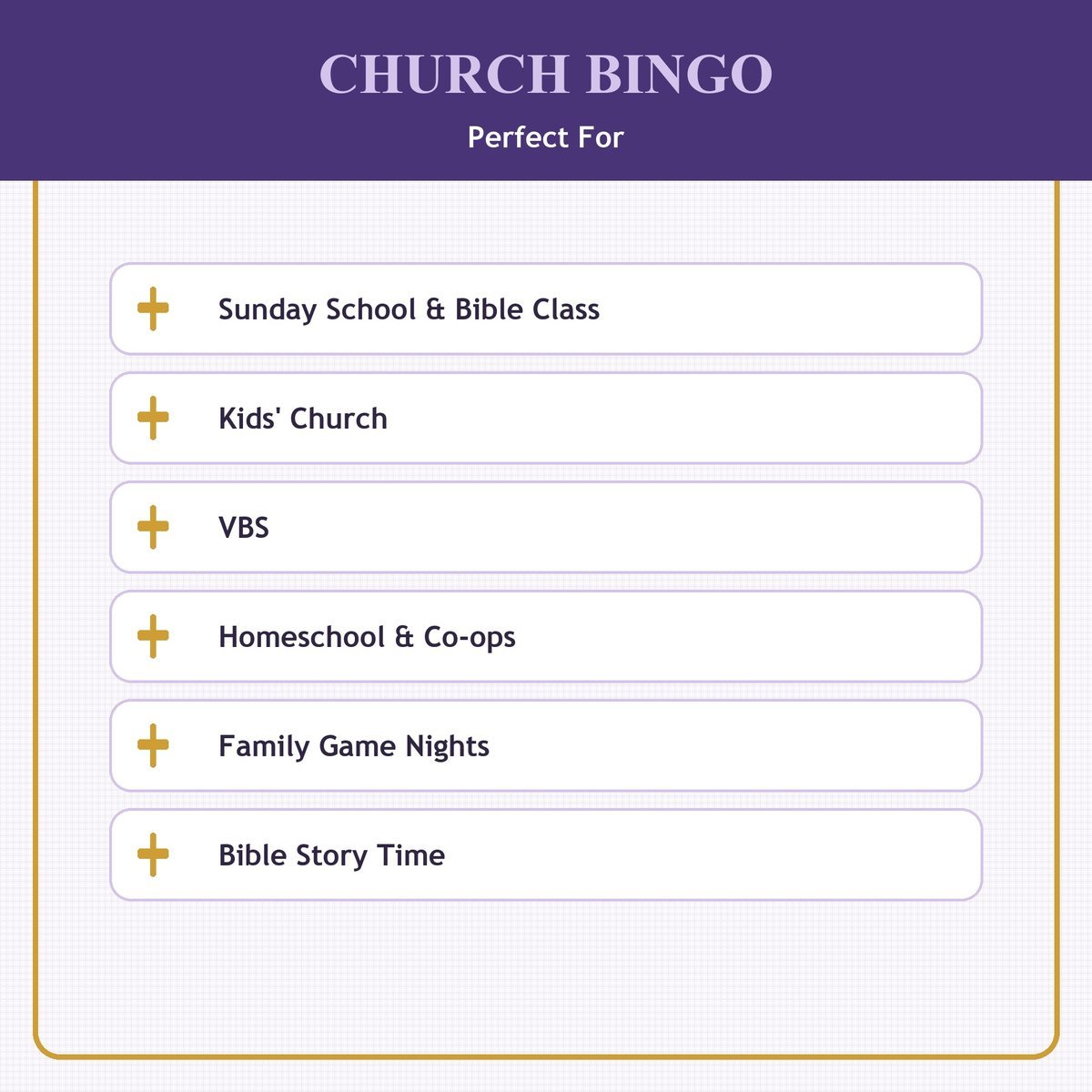 Church Bingo, 60 Printable Christian Cards, Sunday School Game, Kids Church Activity, Bible Activity for Kids, Worship Game, Communion Game — image 5