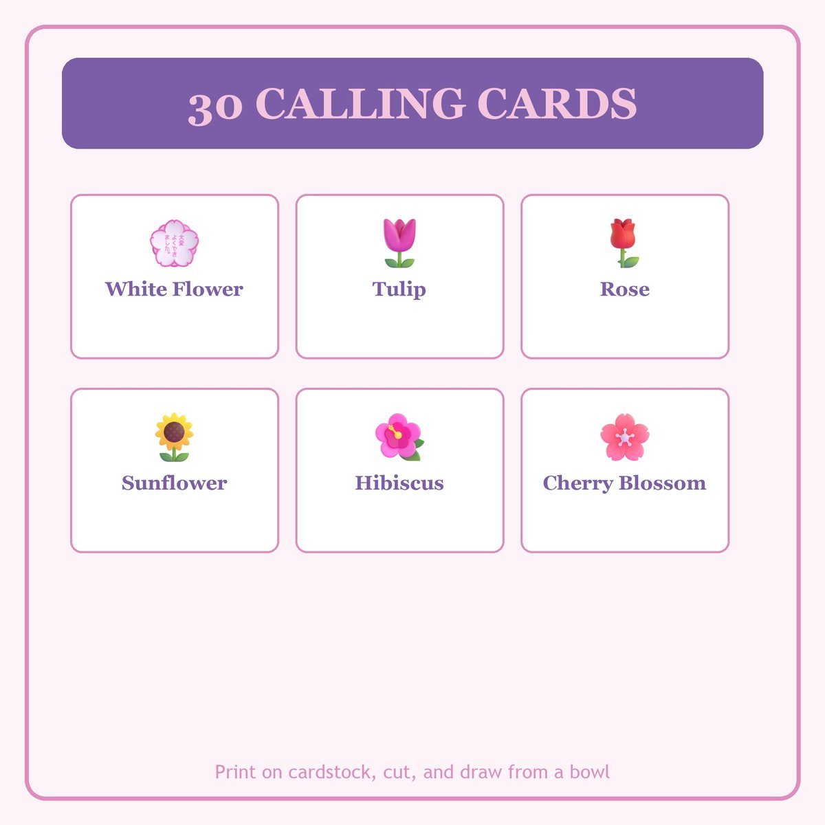 Lilies of the Field Bingo, 60 Printable Bingo Cards, Christian Lilies Field Game, Sunday School & Church Activity, Instant Download — image 7