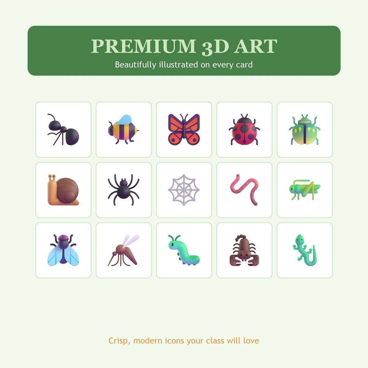 Gods Tiny Creatures Bingo, 60 Printable Bingo Cards, Christian Tiny Creatures Game, Sunday School & Church Activity, Instant Download — image 8