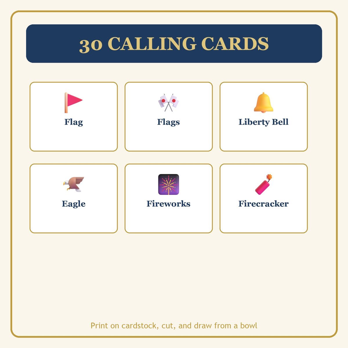 Faith and Freedom Bingo, 60 Printable Bingo Cards, 4Th Of July Bingo, Patriotic Bingo, Christian Freedom Game, Instant Download — image 7