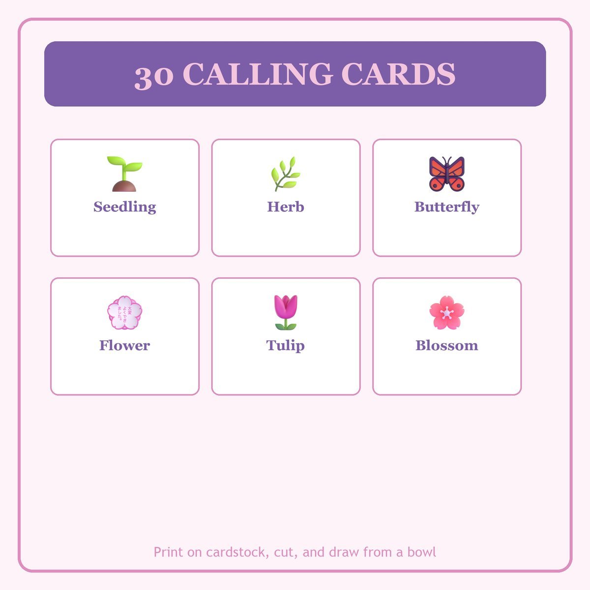 Spring and New Life Bingo, 60 Printable Bingo Cards, Christian Spring Life Game, Sunday School & Church Activity, Instant Download — image 7