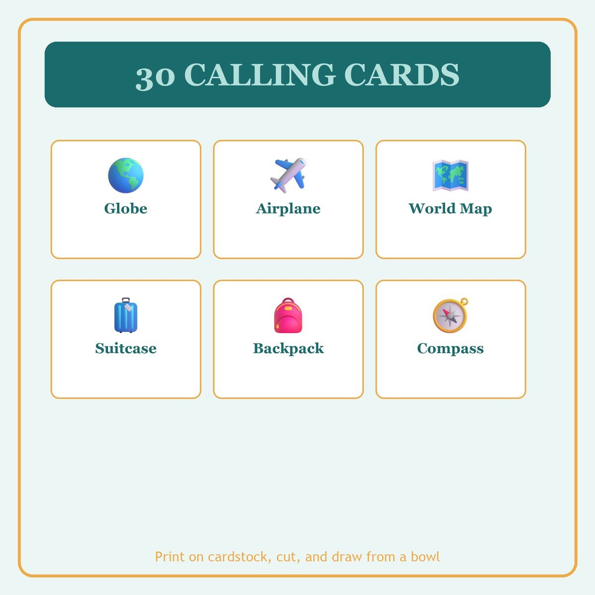 Missionary Appreciation Bingo, 60 Printable Bingo Cards, Christian Missionary Appreciation Game, Sunday School & Church Activity — image 7