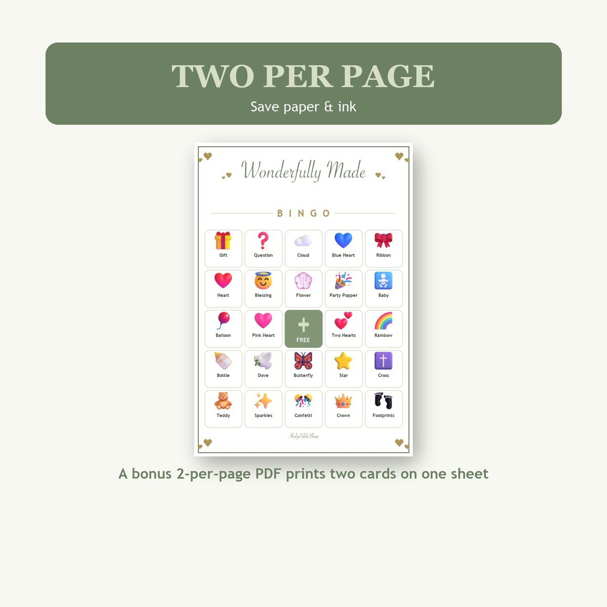 Fearfully and Wonderfully Made Bingo, 60 Printable Bingo Cards, Christian Fearfully Wonderfully Made Game, Sunday School & Church Activity — image 6