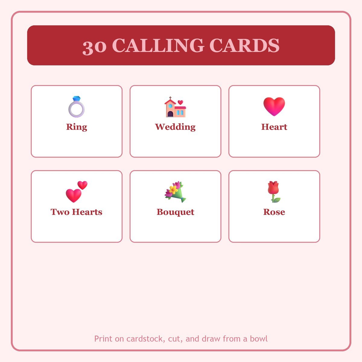 Christian Bridal Shower Bingo, 60 Printable Bingo Cards, Bridal Shower Bingo, Christian Bridal Shower, Christian Bridal Shower Game — image 7