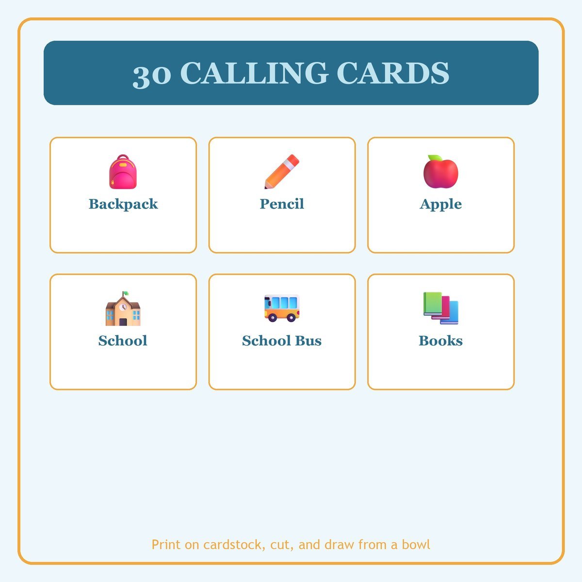 First Day Blessings Bingo, 60 Printable Bingo Cards, Christian Day Game, Sunday School & Church Activity, Instant Download — image 7