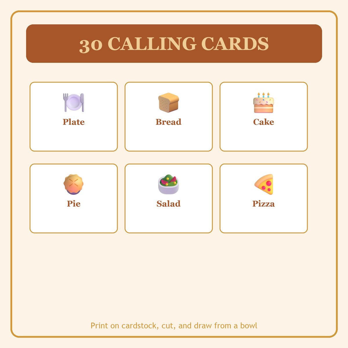 Church Potluck Fellowship Bingo, 60 Printable Bingo Cards, Christian Church Potluck Fellowship Game, Sunday School & Church Activity — image 7