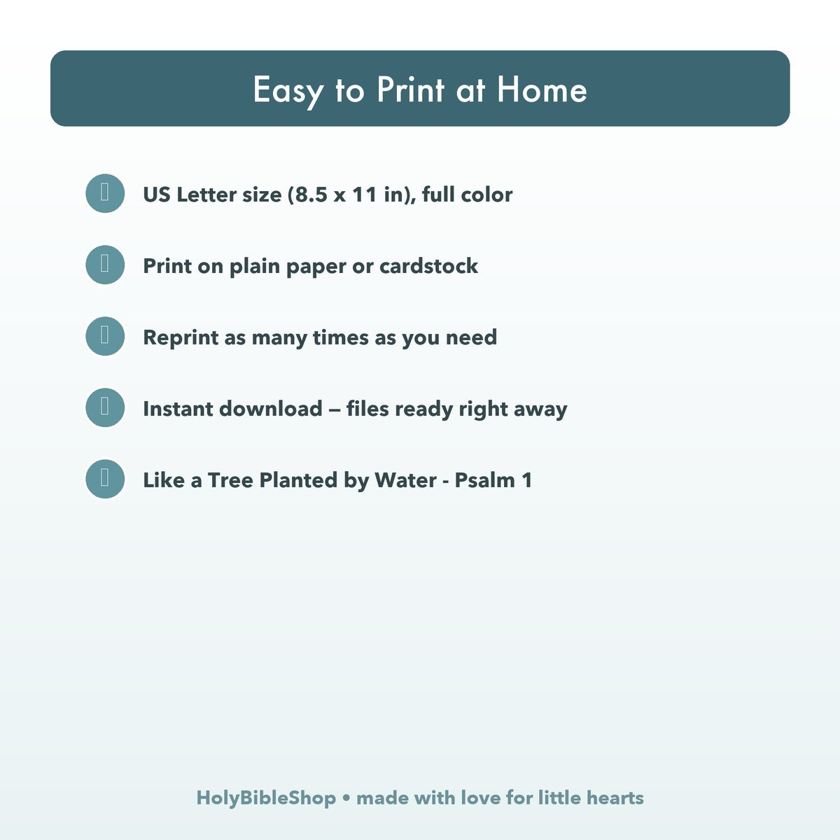 Trees Of The Bible Bingo | Printable Bible Bingo Game for Kids | 60 Cards Sunday School VBS Christian Watercolor PDF — image 8