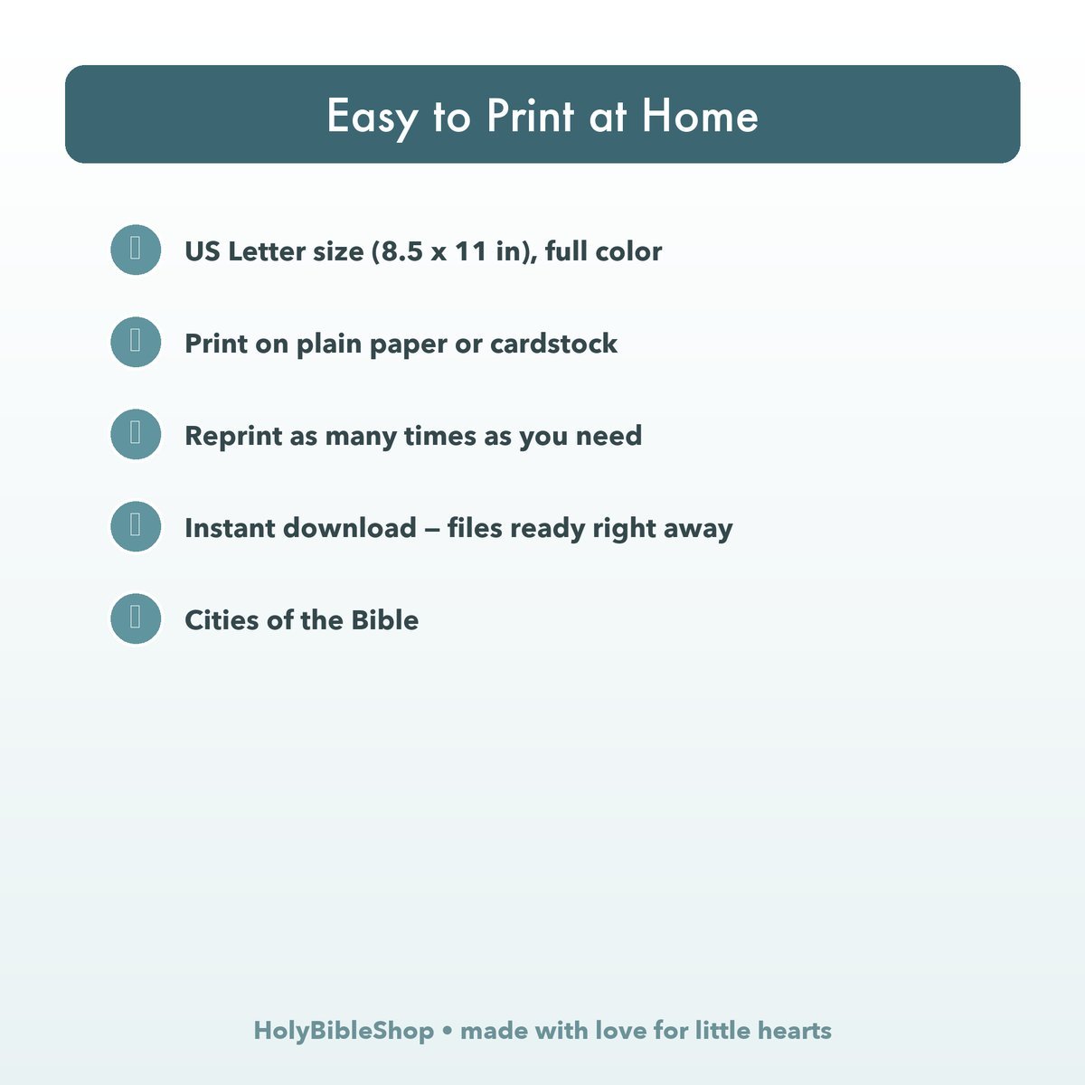 Bible Cities Bingo | Printable Bible Bingo Game for Kids | 60 Cards Sunday School VBS Christian Watercolor PDF — image 8
