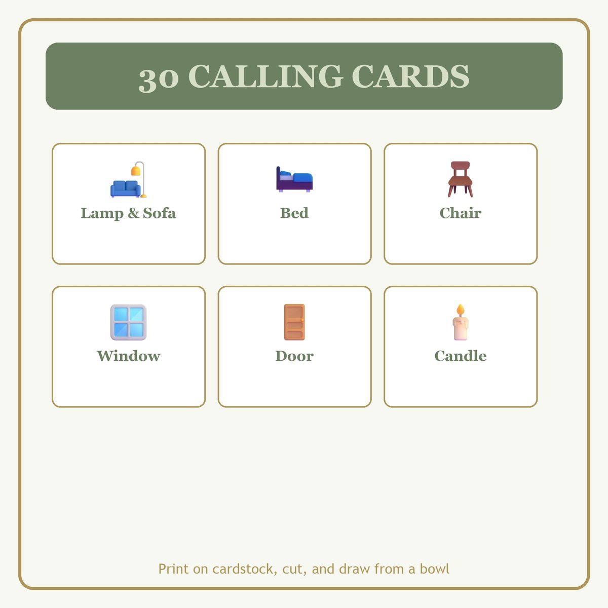 Cozy Christian Home Bingo, 60 Printable Bingo Cards, Christian Cozy Home Game, Sunday School & Church Activity, Instant Download — image 7