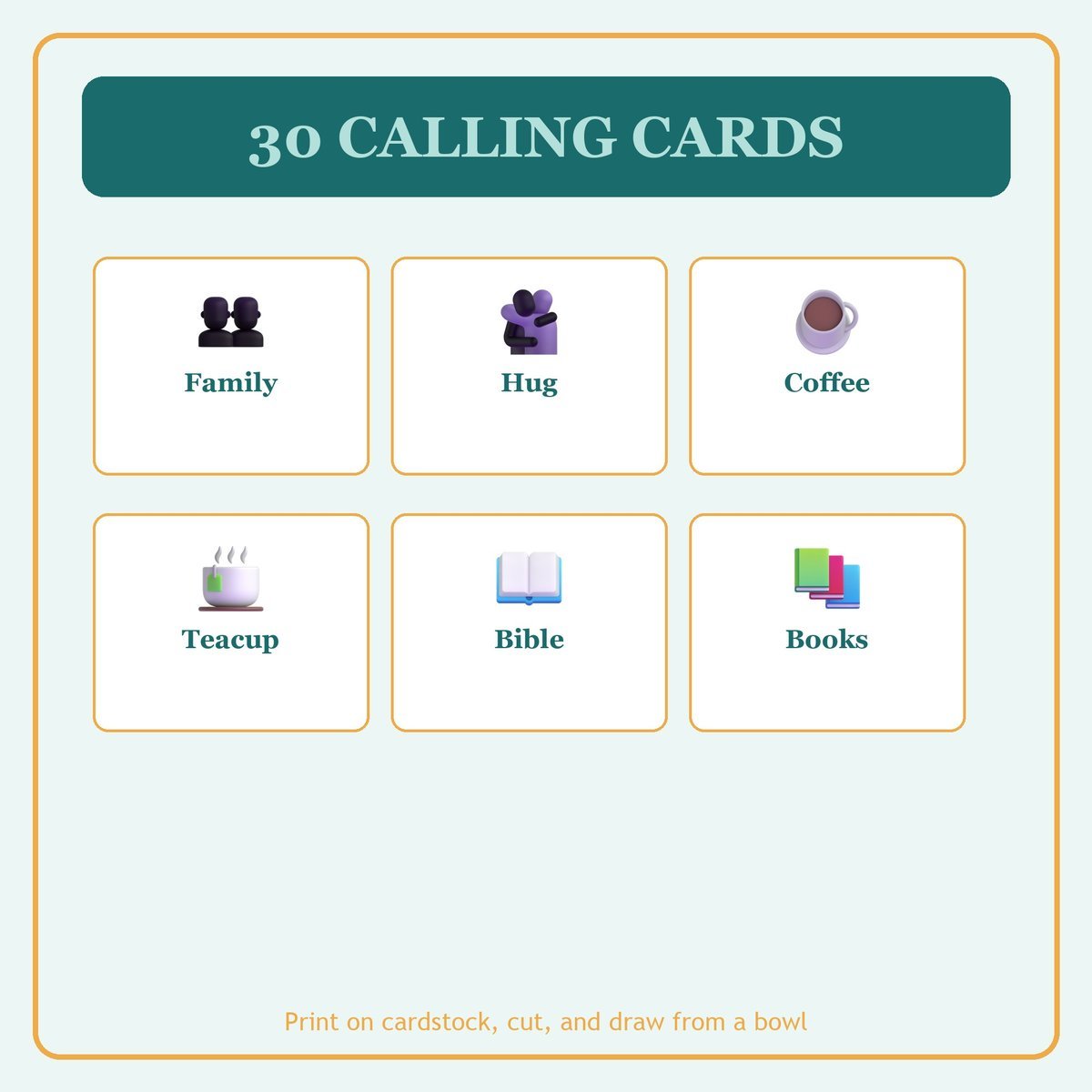 Small Group Bingo, 60 Printable Bingo Cards, Christian Small Group Game, Sunday School & Church Activity, Instant Download — image 7