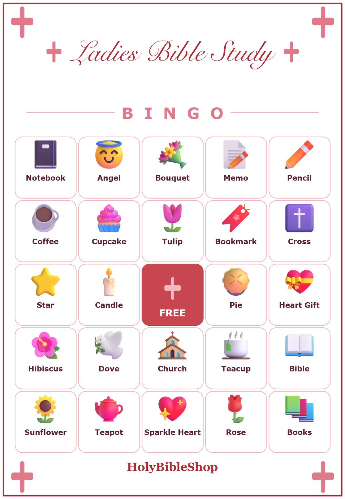 Women of the Bible Bingo, 60 Printable Christian Cards, Women's Ministry Game, Ladies Bible Study, Sunday School, Bible Activity