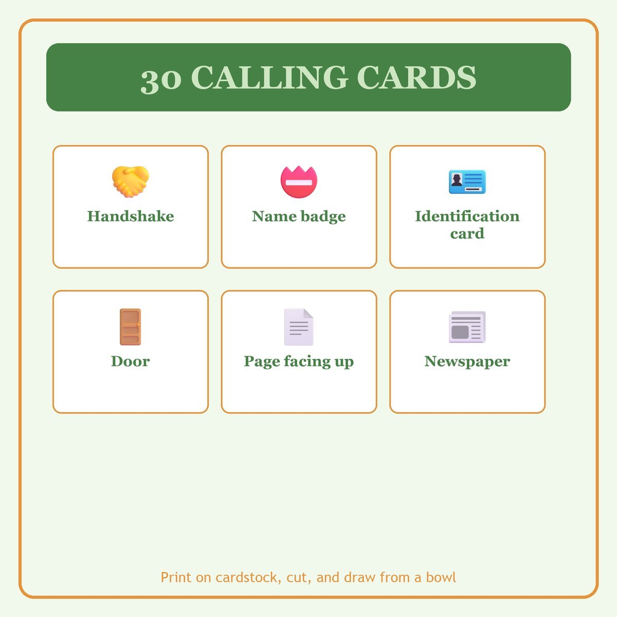 Ushers and Greeters Bingo, 60 Printable Bingo Cards, Christian Ushers Greeters Game, Sunday School & Church Activity, Instant Download — image 7