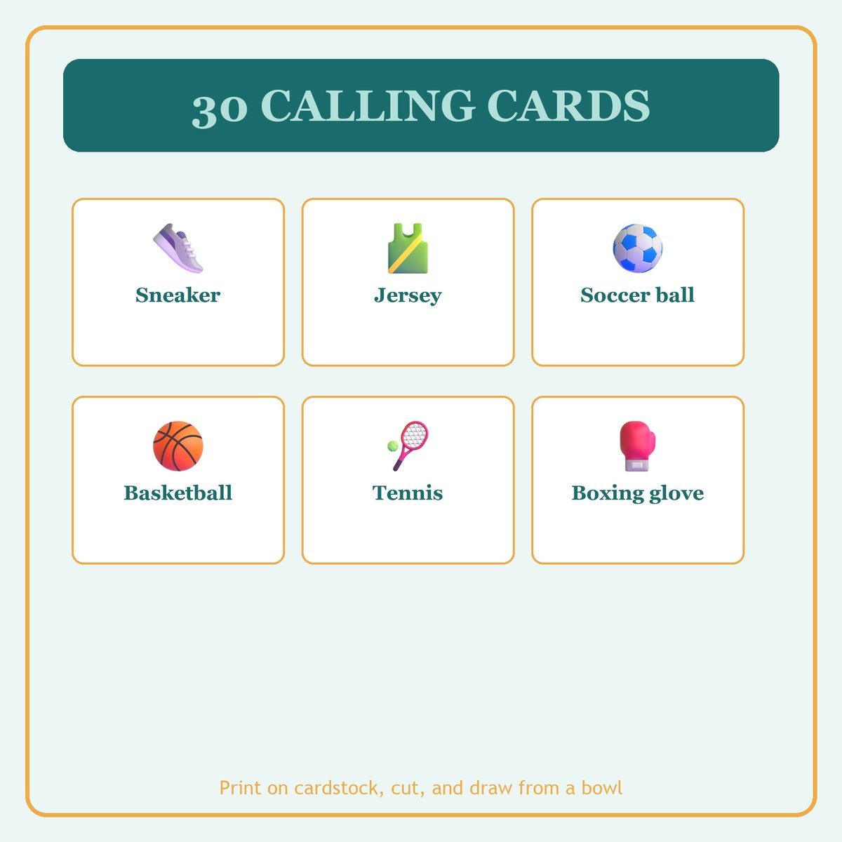 Faith and Fitness Bingo, 60 Printable Bingo Cards, Christian Fitness Game, Sunday School & Church Activity, Instant Download — image 7