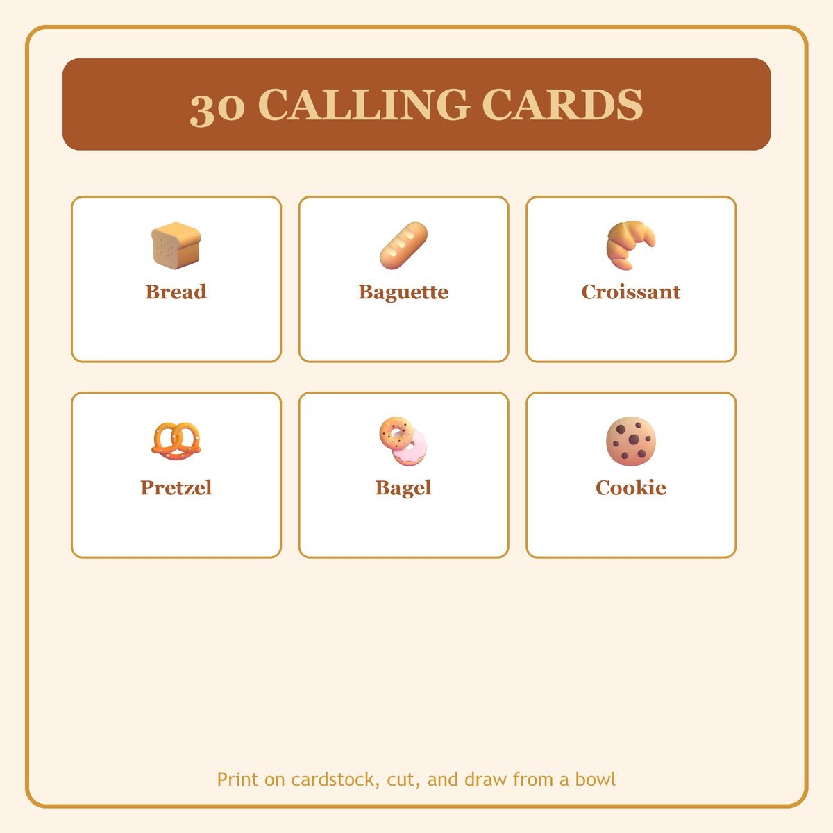 Blessed Kitchen and Baking Bingo, 60 Printable Bingo Cards, Christian Kitchen Baking Game, Sunday School & Church Activity, Instant Download — image 7