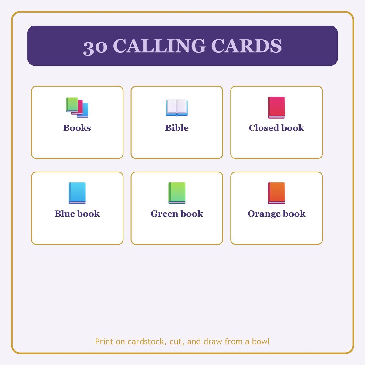 Christian Book Club Bingo, 60 Printable Bingo Cards, Christian Book Club Game, Sunday School & Church Activity, Instant Download — image 7