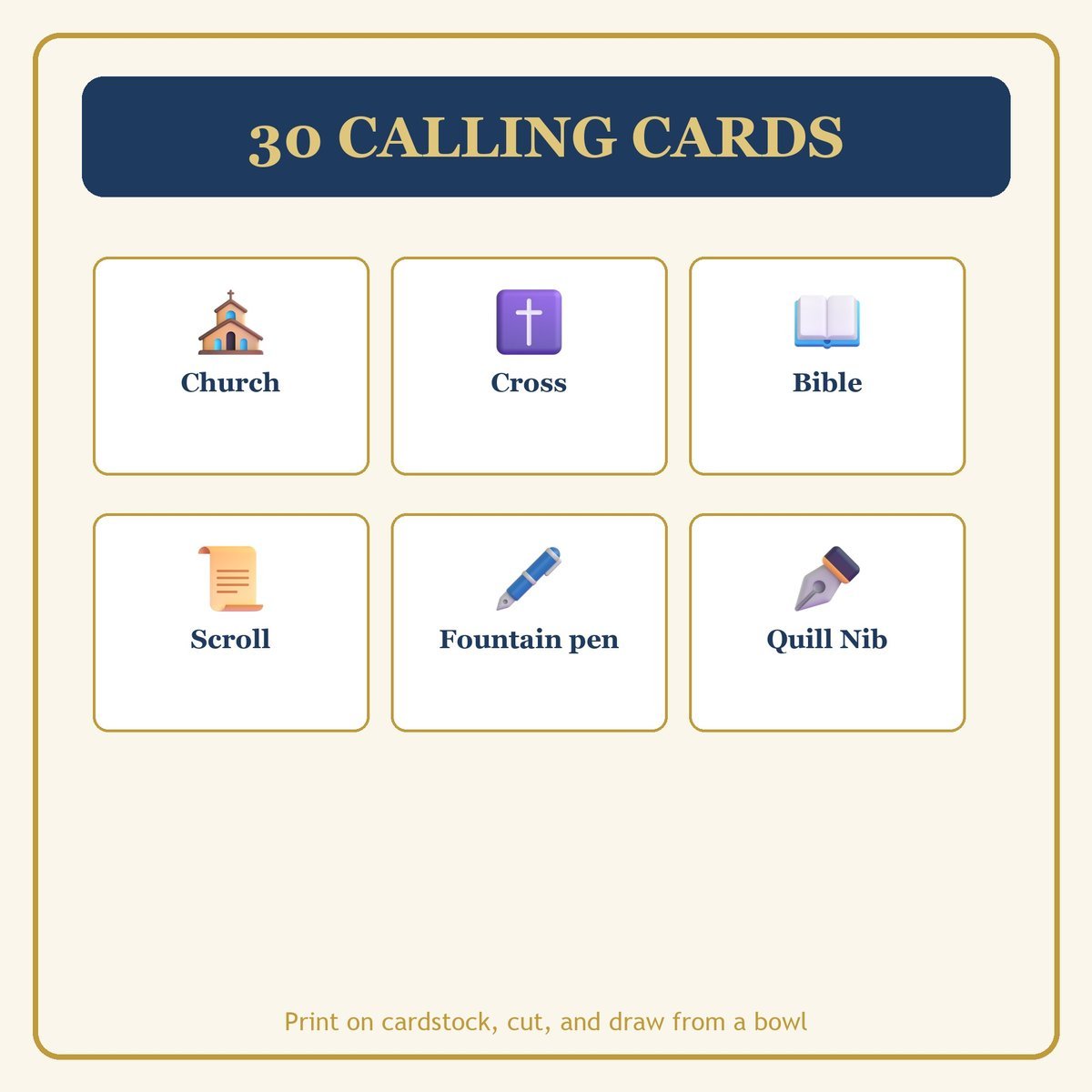 Reformation Day Bingo, 60 Printable Bingo Cards, Reformation Day, Reformation Bingo, Christian Reformation Day Game, Instant Download — image 7