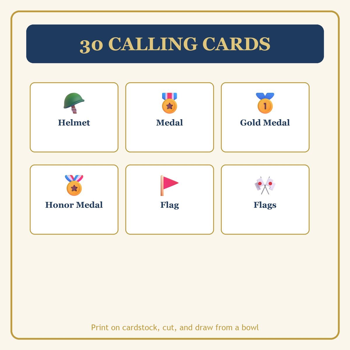 Military and Chaplain Bingo, 60 Printable Bingo Cards, Christian Military Chaplain Game, Sunday School & Church Activity, Instant Download — image 7