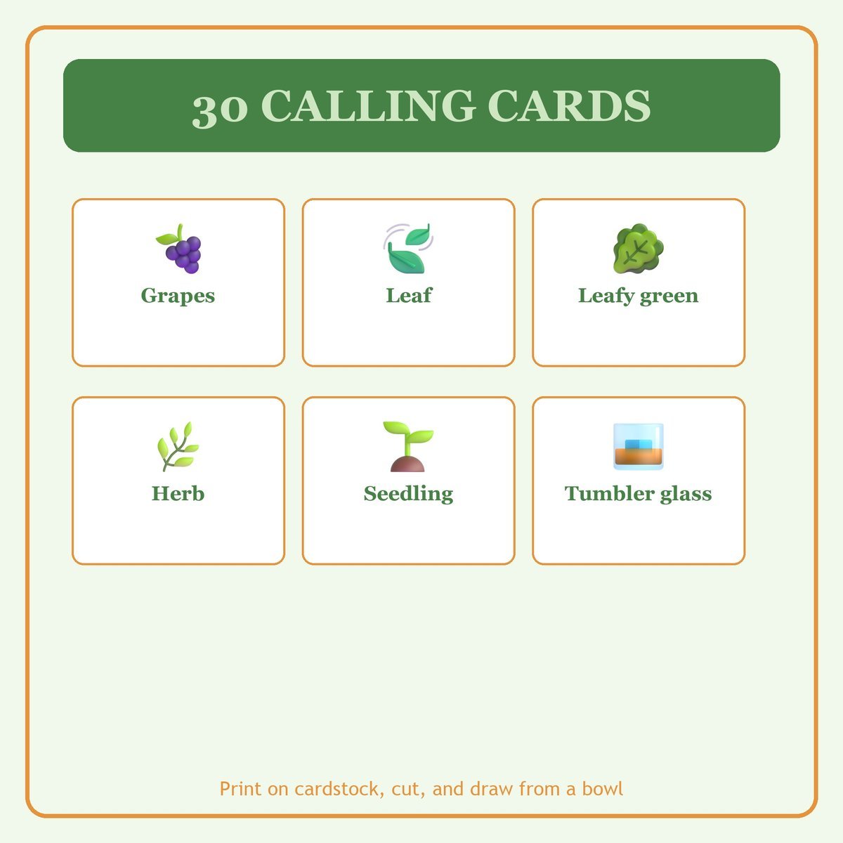 Vineyard and Branches Bingo, 60 Printable Bingo Cards, Christian Vineyard Branches Game, Sunday School & Church Activity, Instant Download — image 7
