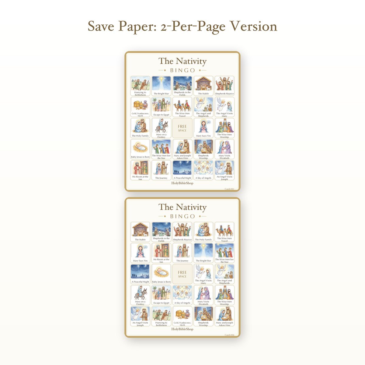 Life of Jesus Bible Bingo Bundle | 16 Printable Games, 60 Cards Each | Sunday School VBS Youth Group Church Christian Activity PDF — image 7