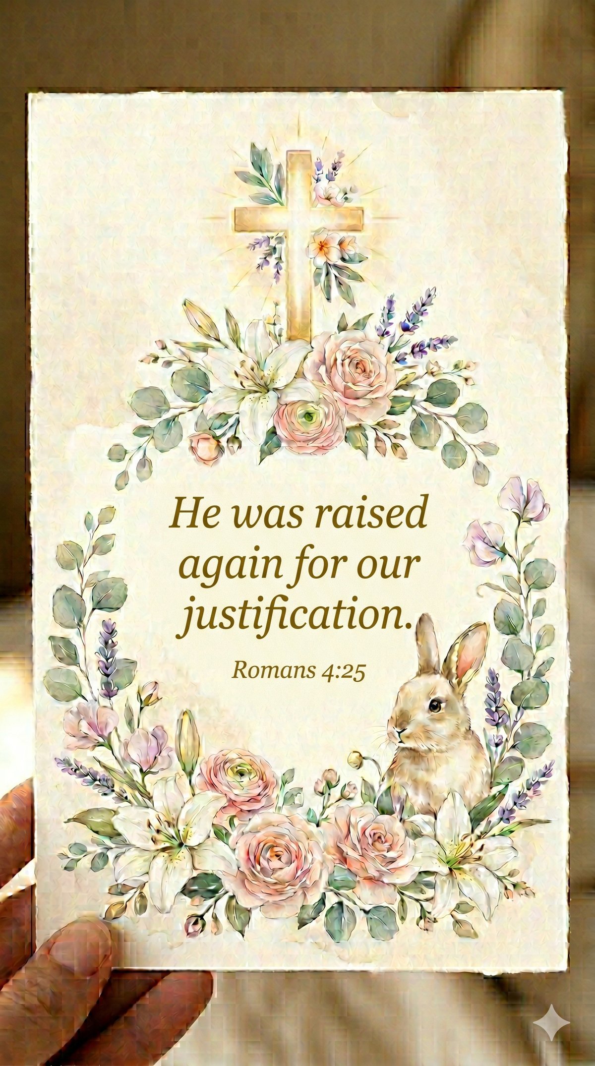 Christian Easter Cards, Vintage Floral Bible Verse, 20 PNG (Digital Download) — image 4
